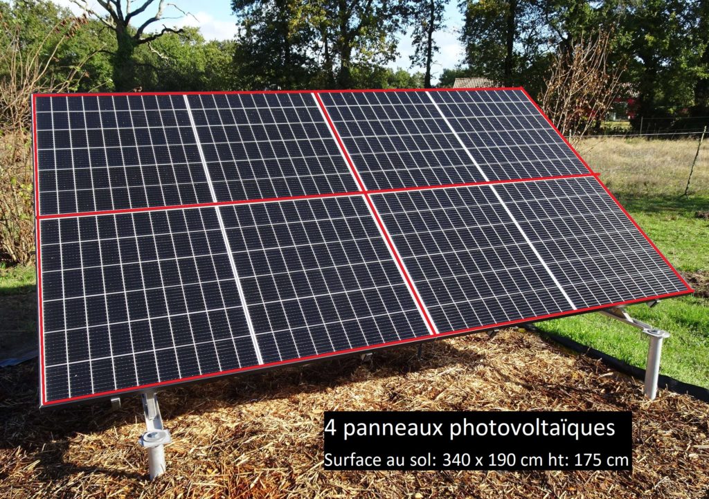 4 PV au sol